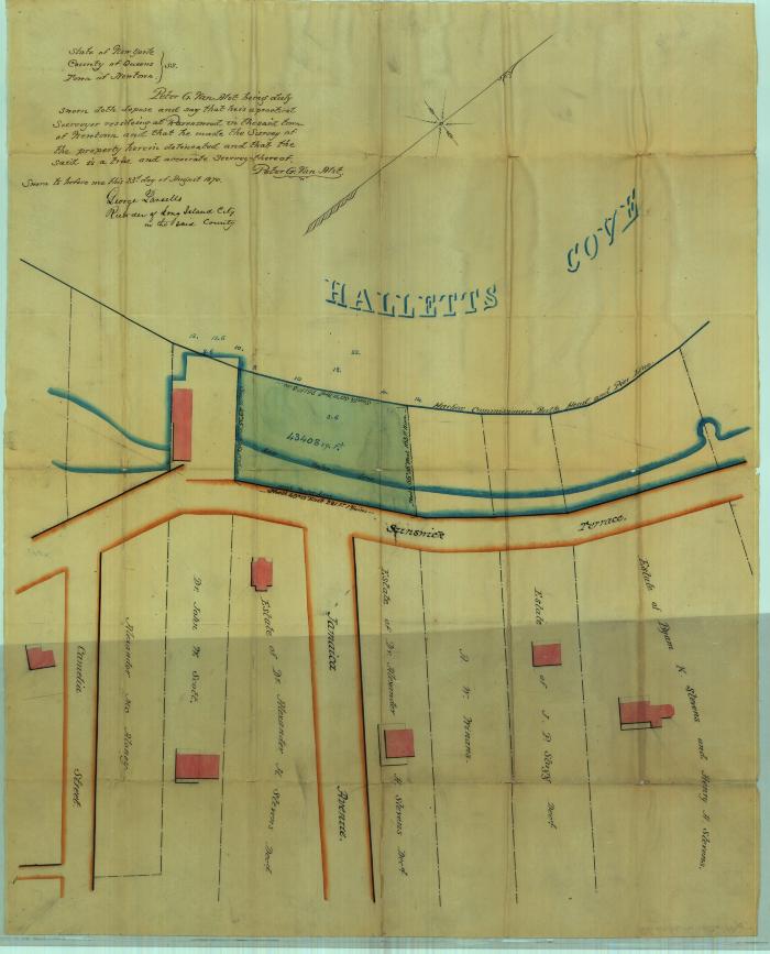 Survey of lands under water for Phoebe Stevens, et al