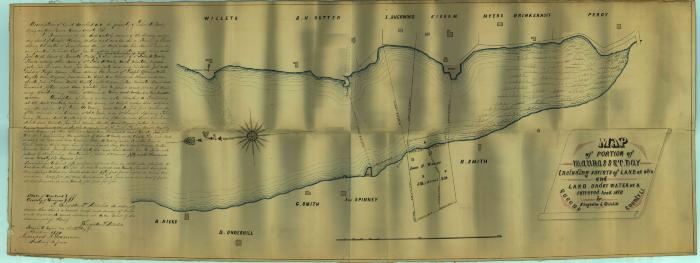 Survey of lands under water for John H. Woolley