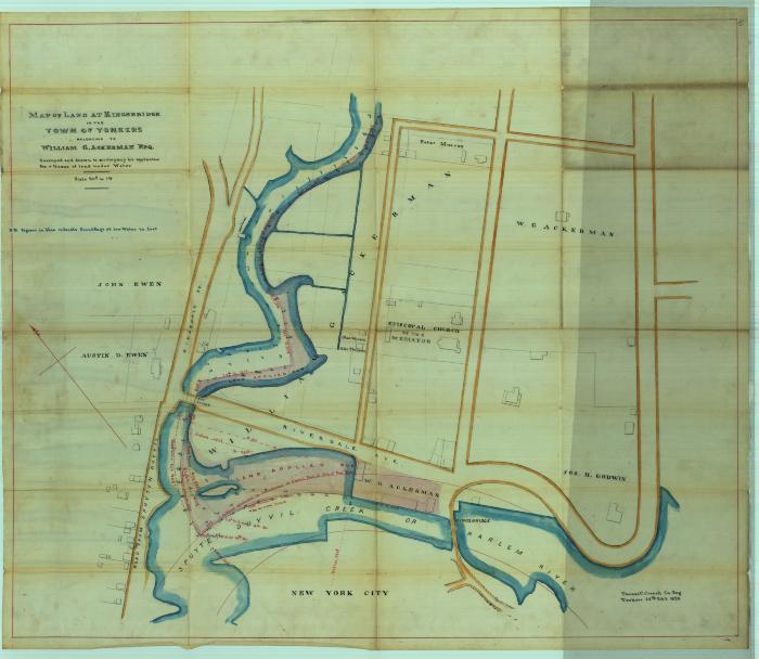 Survey of lands under water for William G. Ackerman