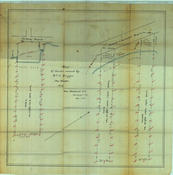 Survey of lands under water for William I. Griggs