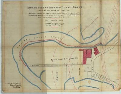 Survey of lands under water for Spuyten Duyvil Rolling Mill Co.