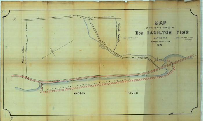 Survey of lands under water for Hamilton Fish