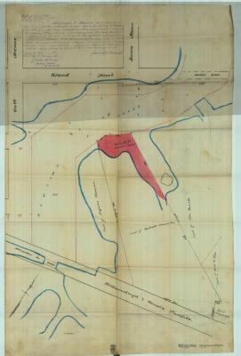 Survey of lands under water for Gertrude Schoonmaker