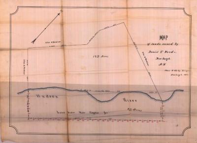 Survey of lands under water for Daniel T. Weed &amp; John Gardner