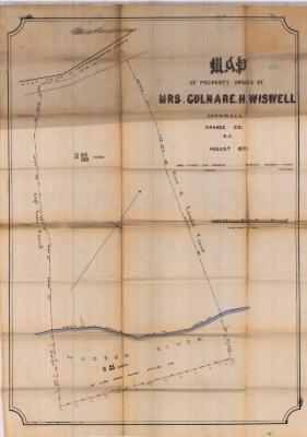 Survey of lands under water for Gulman H. Wiswell