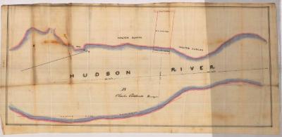 Survey of lands under water for William A. Husted