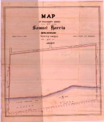 Survey of lands under water for Samuel Harris