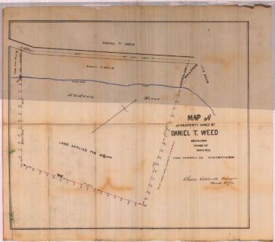 Survey of lands under water for Daniel T. Weed