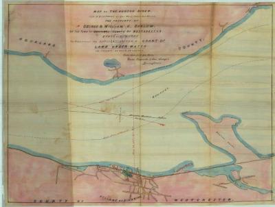 Survey of lands under water for George J. &amp; William H. Barlow