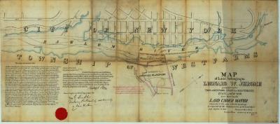 Survey of lands under water for Leonard W. Jerome