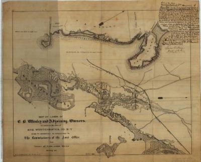 Survey of lands under water for Edward B. Wesley