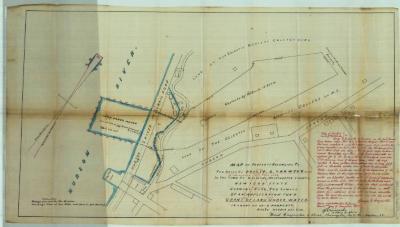 Survey of lands under water for Pierre C. Van Wyck, et al