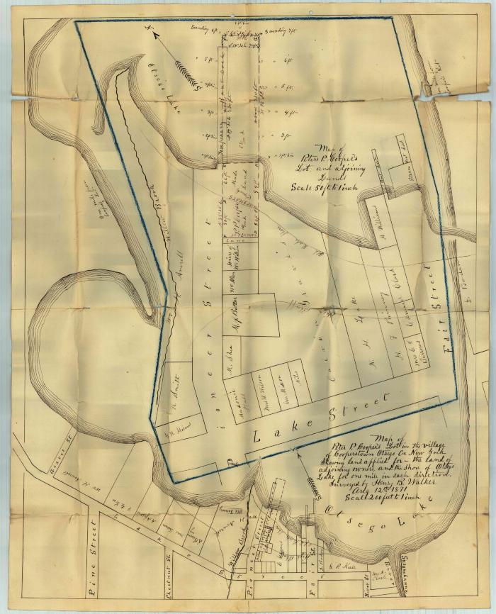 Survey of lands under water for Peter P. Cooper