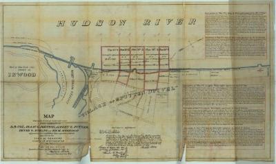 Survey of lands under water for Peter O. Strang