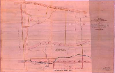 Survey of lands under water for Gilman Dudley