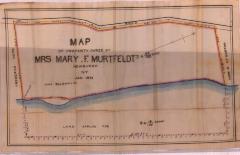 Survey of lands under water for Mary F. Murtfeldt
