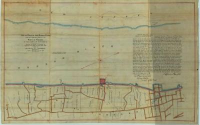 Survey of lands under water for Helen E. L. Randolph