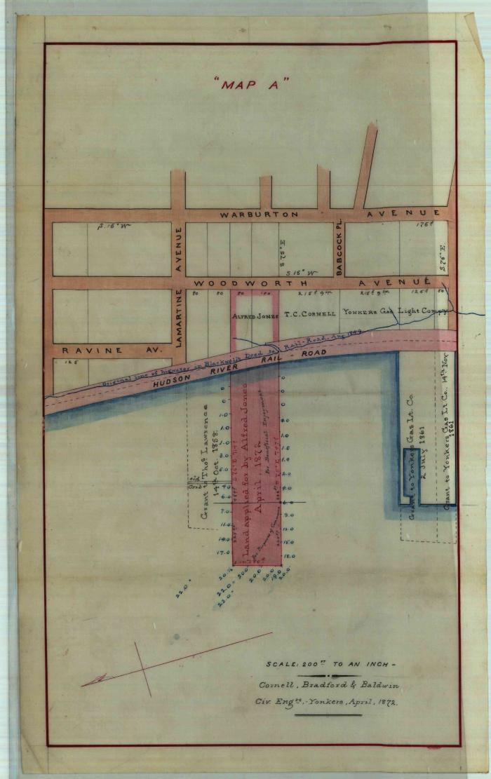 Survey of lands under water for Alfred Jones