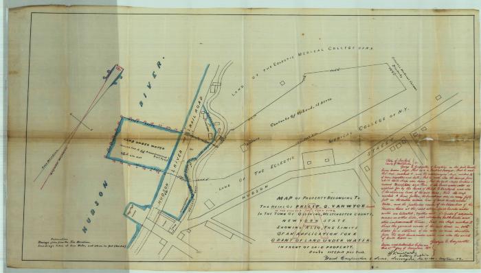 Survey of lands under water for Pierre C. Van Wyck, et al