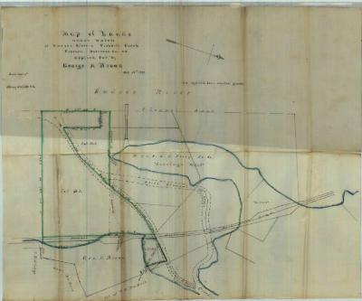 Survey of lands under water for George H. Brown