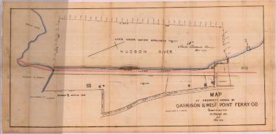 Survey of lands under water for Garrison &amp; West Point Ferry Co.