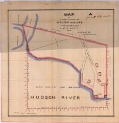 Survey of lands under water for Walter Millard