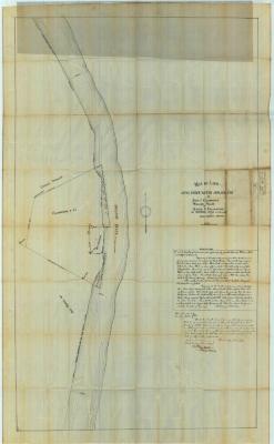 Survey of lands under water for Jacob &amp; Alfred S. Clearwater &amp; William Fuller