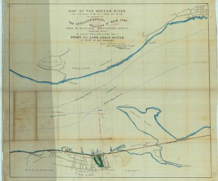 Survey of lands under water for Excelsior Medical College NYC