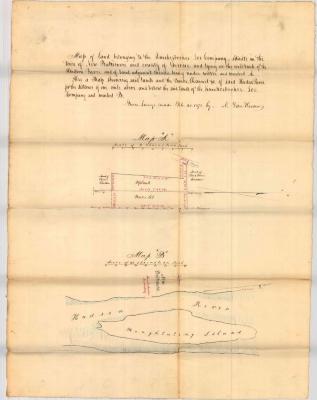 Survey of lands under water for Knickerbocker Ice Company