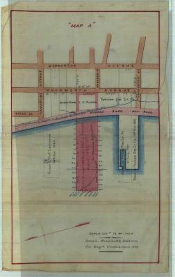 Survey of lands under water for Thomas C. Cornell