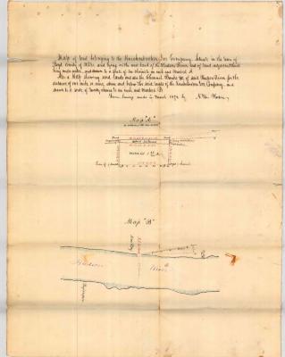 Survey of lands under water for Knickerbocker Ice Company