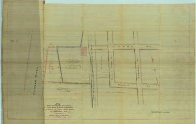 Survey of lands under water for Isaac Bell &amp; Jane B. Newhouse