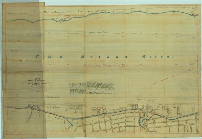 Survey of lands under water for Isaac Bell &amp; Jane B. Newhouse