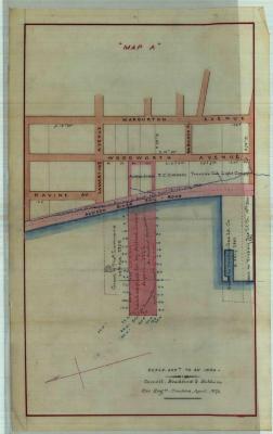 Survey of lands under water for Alfred Jones