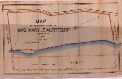 Survey of lands under water for Mary F. Murtfeldt