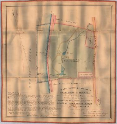 Survey of lands under water for Catherine S. Morell