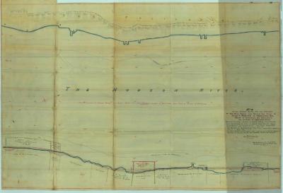 Survey of lands under water for John T. Waring