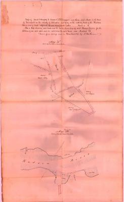 Survey of lands under water for Samuel T. B. &amp; Mary Jane Heermance &amp; Caroline A. Herrick