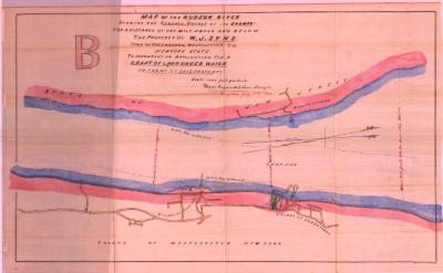 Survey of lands under water for William J. Syms