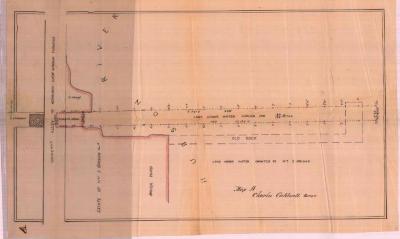 Survey of lands under water for Elizabeth Griggs