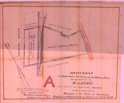 Survey of lands under water for William J. Syms