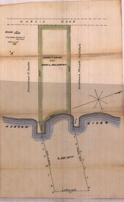 Survey of lands under water for John C. T. Smith &amp; Mary L. Salisbury