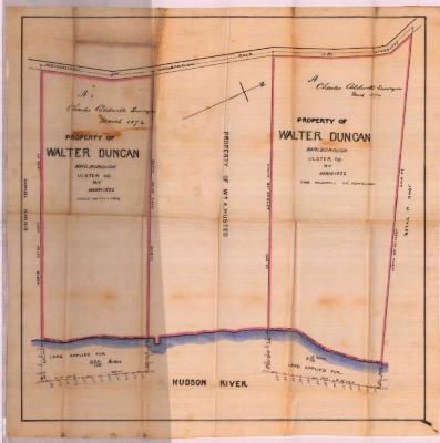 Survey of lands under water for Walter Duncan