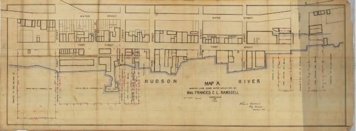 Survey of lands under water for Frances E. L. Ramsdell