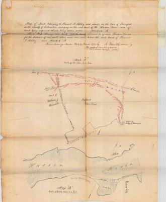 Survey of lands under water for Harriet A. Ashley