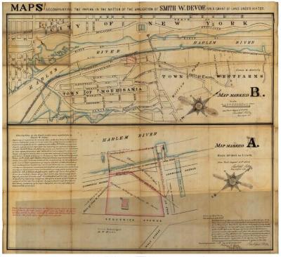 Survey of lands under water for Smith W. Devoe