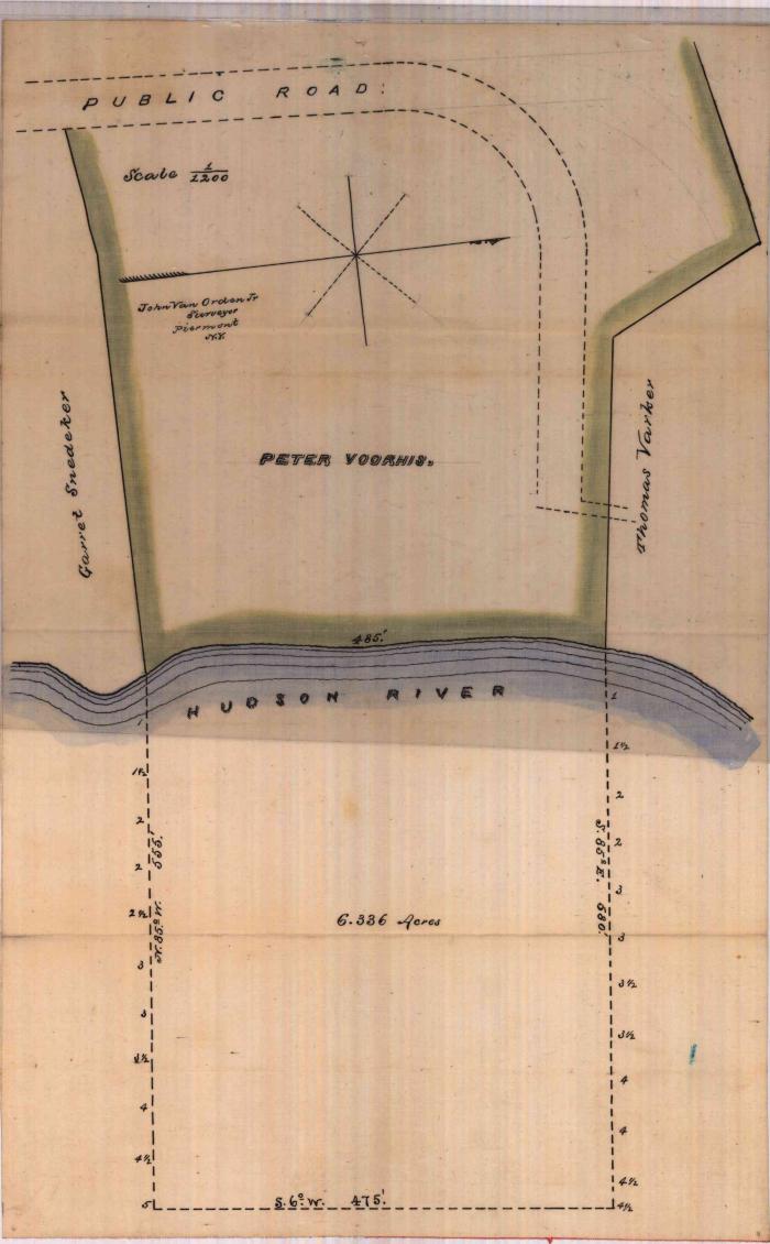Survey of lands under water for Peter Voorhis