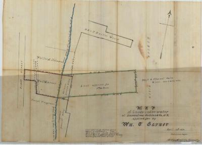 Survey of lands under water for William T. Garner