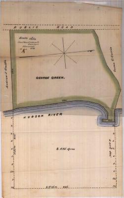 Survey of lands under water for George Green