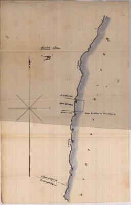 Survey of lands under water for George Green